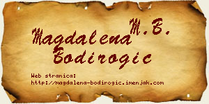 Magdalena Bodirogić vizit kartica
